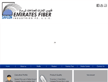 Tablet Screenshot of emiratesfiber.com